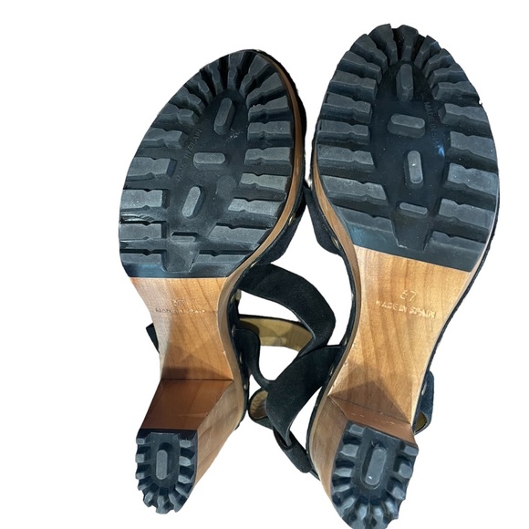 RALPH LAUREN black SUEDE studded platforms! - Picture 2 of 6